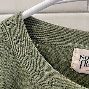 Olive Crew Neck cardigan